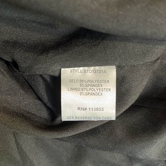 NEW Sugarlips Midnight Strikes Metallic Faux Wrap Dress Size Small - Picture 8 of 9